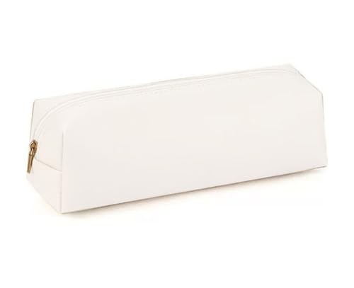 YYDSWTW Pen Bag Beutel Faux Soft Stationery Organizer Aufbewahrung für Teenager Reisebüroschreiber Student Student weiß 200 * 60 * 60mm von YYDSWTW