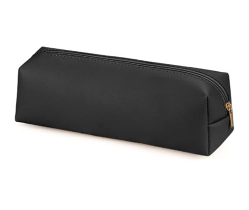 YYDSWTW Pencil Case Pen Bag Faux Weicher praktischer Speicher für Schreibtisch Büro Teenager Reisebudget für Student Klassenzimmer Schwarz 200 * 60 * 60mm von YYDSWTW