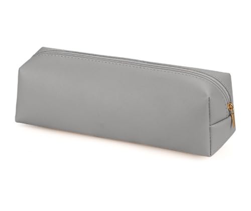 YYDSWTW Pencil Case Pen Bag Faux Weicher praktischer Speicher für Schreibtisch Büro Teenager Reisebudget für Student Klassenzimmer grau 200 * 60 * 60mm von YYDSWTW