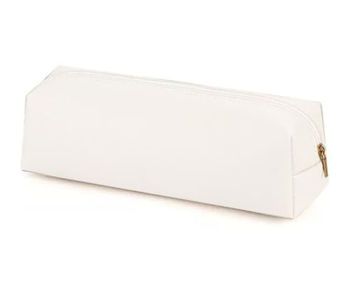 YYDSWTW Pencil Case Pen Bag Faux Weicher praktischer Speicher für Schreibtisch Büro Teenager Reisebudget für Student Klassenzimmer weiß 200 * 60 * 60mm von YYDSWTW