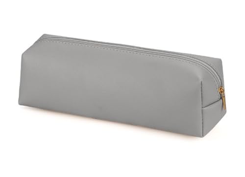 YYDSWTW Pencil Case Pen Bag Faux Weicher praktischer Speicher für Student Office Klassenzimmer Reiseschreibtisch grau 200 * 60 * 60mm von YYDSWTW