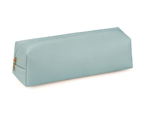YYDSWTW Pencil Case Pen Bag PU Leder Leichter Aufbewahrung für Reiseboten Klassenzimmer Studenten Schreibtisch Büro Grün 200 * 60 * 60mm von YYDSWTW