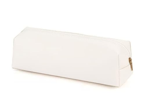 YYDSWTW Pencil Hülle Stiftbeutel PU Leder handgefertigt für Büroschreibtisch Teenager Klassenzimmer Reisen weiß 200 * 60 * 60mm YYDSWTW Pencil Hülle Stiftbeutel PU Leder handgefertigt für Büroschreibtisch Teenager Klassenzimmer Reisen weiß 200 * 60 * 60mm von YYDSWTW