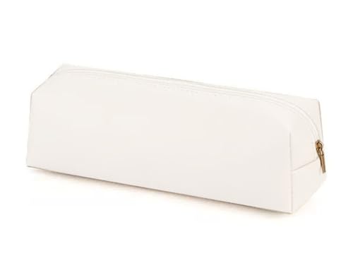 YYDSWTW Pouch Stationery Organizer Faux Soft Bleistift Hülle Leichter Aufbewahrung für Büro Reisestudentische Schreibtisch weiß 200 * 60 * 60mm von YYDSWTW