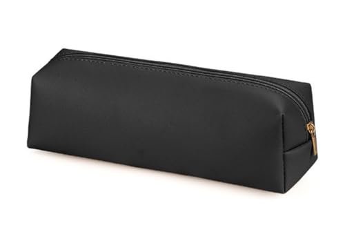 YYDSWTW Schreibwarenorganisator Bleistift Hülle handgefertigte PU -Leder -Leichter Aufbewahrung für Büro Teenager Reiseschreibtisch Schwarz 200 * 60 * 60mm von YYDSWTW