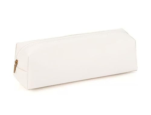 YYDSWTW Stationery Organizer Pen Bag PU Leder Praktischer Speicher für Teenager Schreibtisch Büro Reise Klassenzimmer weiß 200 * 60 * 60mm von YYDSWTW