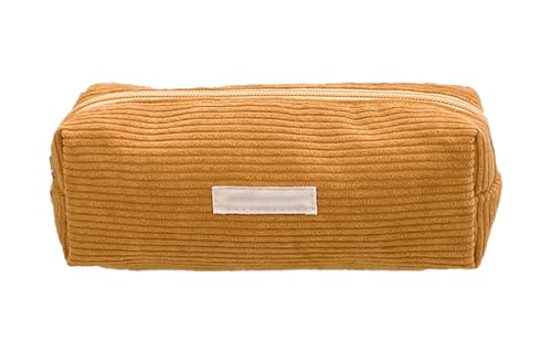 YYDSWTW Stiftbeutel Beutel Cord -Kapazität mit Glatte Reißverschlussfarbhilfe -Schreibwarener tragbarer dauerhafter Keine Verformung Gelb von YYDSWTW