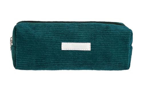 YYDSWTW Stiftbeutel Beutel Cord -Kapazität mit glattem Reißverschluss Festkörper -Schreibwarenorganisator langlebig ohne Verformung praktisch Marineblau von YYDSWTW