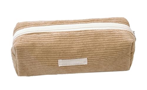 YYDSWTW Stiftbeutel -Beutel Cord -Kapazität mit glattem Reißverschluss -Streifen -Schreibtisch organisatorer haltbar ohne Verformung praktisch Khaki YYDSWTW Stiftbeutel -Beutel Cord -Kapazität mit glattem Reißverschluss -Streifen -Schreibtisch organisatorer haltbar ohne Verformung praktisch Khaki von YYDSWTW