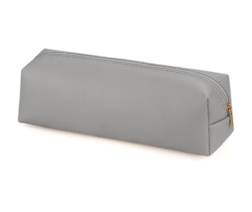 YYDSWTW Stiftbeutel Schreibwarener Organisator Faux Soft Storage für Teenager Schreibtisch Büro Reisestudentin Klassenzimmer grau 200 * 60 * 60mm von YYDSWTW