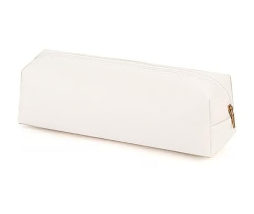 YYDSWTW Stiftbeutel Schreibwarener Organisator Faux Soft Storage für Teenager Schreibtisch Büro Reisestudentin Klassenzimmer weiß 200 * 60 * 60mm von YYDSWTW