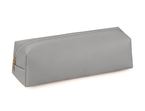 YYDSWTW Stiftbeutel Stationery Organizer Leichtes PU -Leder -Aufbewahrung für Schreibtisch Teenager Student Office Travel grau 200 * 60 * 60mm von YYDSWTW