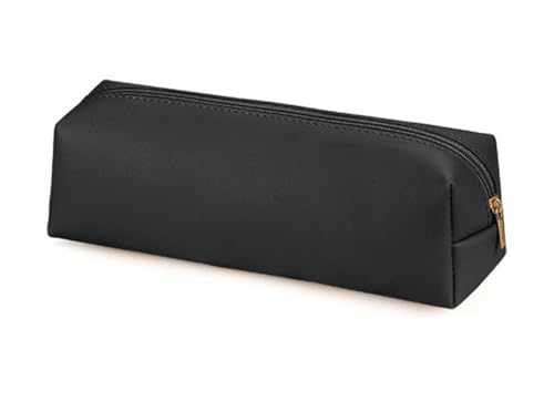 YYDSWTW Stiftbeutel Stationery Organizer PU Leder Leichter praktischer Aufbewahrung für Teenager Klassenzimmer Schreibtisch Büro Schwarz 200 * 60 * 60mm von YYDSWTW