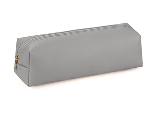 YYDSWTW Stiftbeutelbeutel Stationery Organizer Faux Weiche leichte Aufbewahrung für Teenager Schreibtisch Büro Reise grau 200 * 60 * 60mm von YYDSWTW