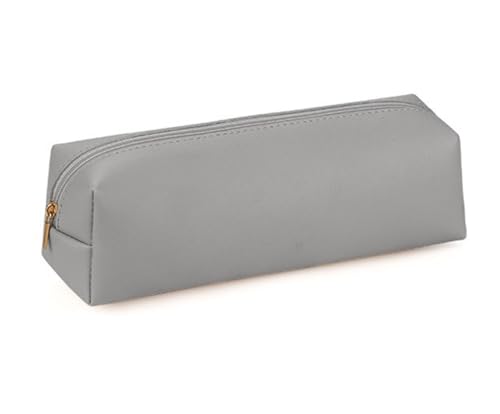 YYDSWTW Stiftbeutelbeutel handgefertigte Bleistiftkoffer Speicher für Büro Teenager Reiseschalter Student Student grau 200 * 60 * 60mm von YYDSWTW