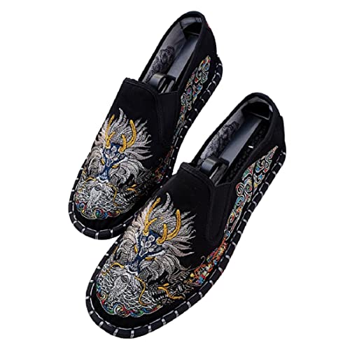 Alte Peking bestickte Schuhe Unisex Kung Fu Tai Chi Schuhe Gummisohle Martial Art Sportschuhe von YYF