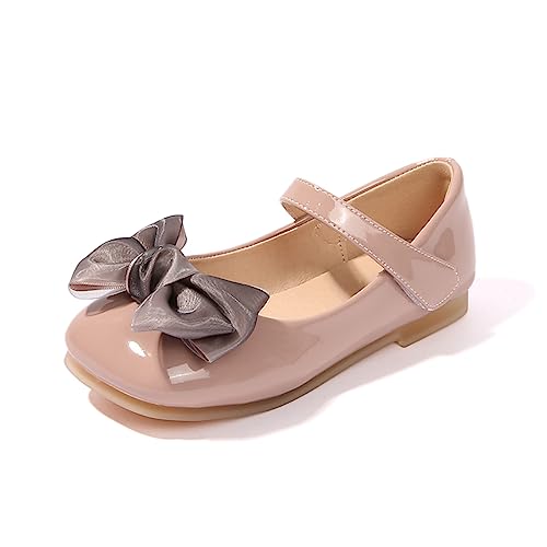 Kleinkind Kleine Mädchen Mary Jane Kleid Schuhe Bogen Blumenmädchen Prinzessin Schuhe Hochzeit Party Geburtstag Dress Up Ballett Flat von YYF