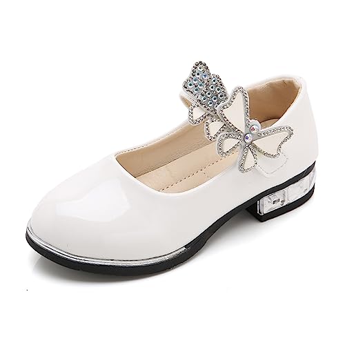 YYF Kleinkind Kleines Mädchen Mary Jane Kleid Schuhe Blume Mädchen Prinzessin Schuhe Hochzeit Party Schule Leistung Flache Schuhe von YYF