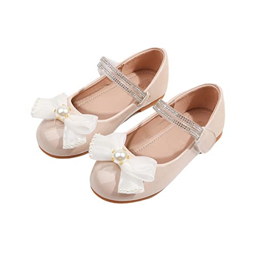 YYF Kleinkind Kleines Mädchen Rote Mary Jane Blumenmädchenkleid Schuhe Ballett Flats für Mädchen Party Schule Hochzeit von YYF