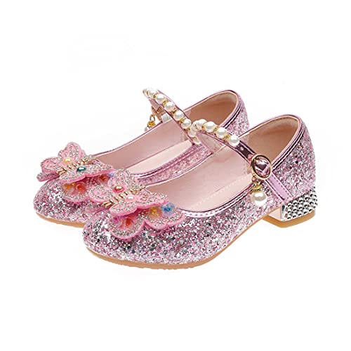 YYF Kleinkind Mädchen Blumenmädchen Kleid Schuhe Prinzessin Mary Jane Hochzeit Party Brautjungfer Ballett Performance Flats von YYF