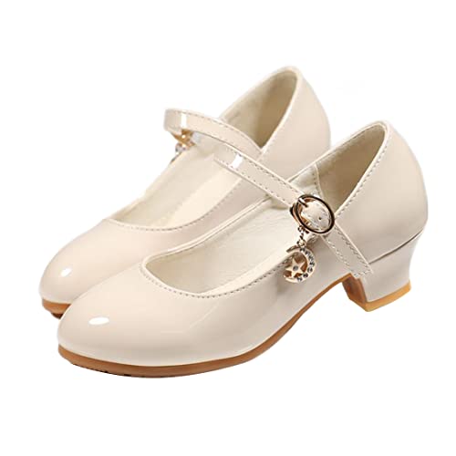 YYF Kleinkind Mädchen Kleine Kinder Kleid Schuhe Mary Jane Hochzeit Party Brautjungfer Heels Prinzessin Schuhe von YYF