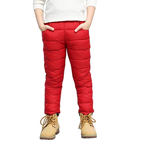 YYF Unisex Kinder Daunenhose Junge Mädchen Stepphose Warm Winter Kinder Leichte Daunen Hose Winterhose von YYF