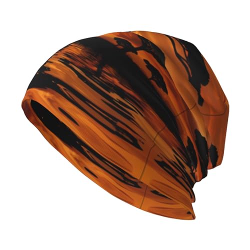 YYHHAOFA Afrika Giraffe Majestic Tree Pattern Herren Strickmütze - Weiche und Bequeme Universal Beanie für Outdoor-Aktivitäten und Reisen Schwarz, Schwarz, Einheitsgr��e von YYHHAOFA