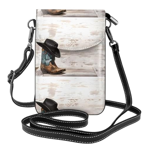 YYHHAOFA Kleine Geldbörse aus Leder, 19,3 x 12,4 cm, Cowboyhut und Stiefel, Bild für Wandern, Camping, Einkaufen, Reisen und Outdoor YYHHAOFA Kleine Geldbörse aus Leder, 19,3 x 12,4 cm, Cowboyhut und Stiefel, Bild für Wandern, Camping, Einkaufen, Reisen und Outdoor von YYHHAOFA