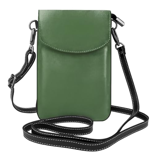 YYHHAOFA Kleine Handy-Geldbörse, 19,3 x 12,4 cm, Cyan, Leder, Crossbody-Klappe, Handytasche für Damen, perfekt für Spaziergänge, Camping von YYHHAOFA