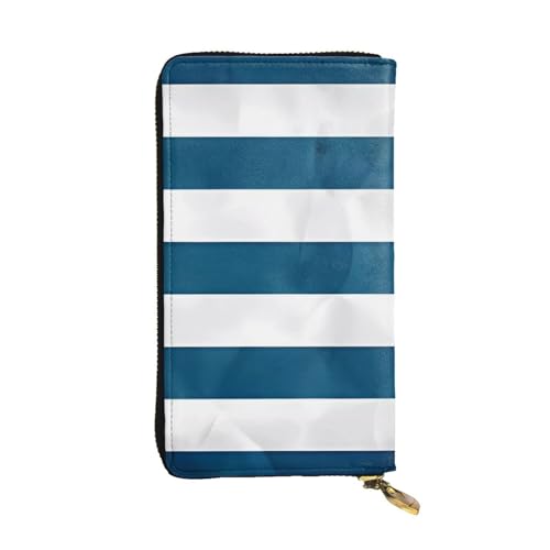 YYHHAOFA Lange Clutch aus Leder mit griechischer Flagge: bequem, leicht, wasserdicht, langlebig, 19 x 10,5 cm, Schwarz, Einheitsgröße von YYHHAOFA