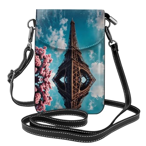 YYHHAOFA Stilvolle Damen-Umhängetasche mit Turm-Muster, klein, wasserdicht, langlebig von YYHHAOFA