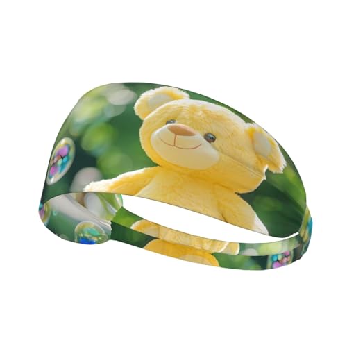 Elastisches Sport-Stirnband, Haarband, YYHWHJDE Bubbly Puppe, Bärenmuster, Spandex, weich, atmungsaktiv, schnell trocknend Elastisches Sport-Stirnband, Haarband, YYHWHJDE Bubbly Puppe, Bärenmuster, Spandex, weich, atmungsaktiv, schnell trocknend von YYHWHJDE