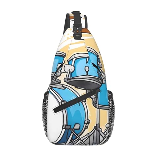 YYHWHJDE Cross-Brusttasche diagonal – hochwertige, langlebige und geräumige Umhängetasche für Damen und Herren, Cartoon-Schlagzeuger, Schwarz, Einheitsgröße, Schwarz , Einheitsgröße YYHWHJDE Cross-Brusttasche diagonal – hochwertige, langlebige und geräumige Umhängetasche für Damen und Herren, Cartoon-Schlagzeuger, Schwarz, Einheitsgröße, Schwarz , Einheitsgröße von YYHWHJDE