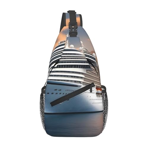 YYHWHJDE Cross-Brusttasche diagonal – hochwertige, langlebige und geräumige Umhängetasche für Damen und Herren, Kreuzfahrtschiff auf dem Meer, Schwarz, Einheitsgröße, Schwarz , Einheitsgröße YYHWHJDE Cross-Brusttasche diagonal – hochwertige, langlebige und geräumige Umhängetasche für Damen und Herren, Kreuzfahrtschiff auf dem Meer, Schwarz, Einheitsgröße, Schwarz , Einheitsgröße von YYHWHJDE