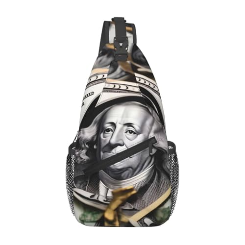 YYHWHJDE Cross-Brusttasche diagonal – hochwertige, langlebige und geräumige Umhängetasche für Damen und Herren mit Banknotenmuster, Bild, Schwarz, Einheitsgröße, Schwarz , Einheitsgröße YYHWHJDE Cross-Brusttasche diagonal – hochwertige, langlebige und geräumige Umhängetasche für Damen und Herren mit Banknotenmuster, Bild, Schwarz, Einheitsgröße, Schwarz , Einheitsgröße von YYHWHJDE