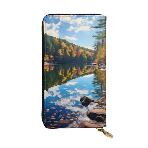 YYHWHJDE Forest Lakes of New Hampshire Pattern Quality Leather Long Clutch Wallet Designed for Fashion Girls and Women Stylish 19.0 cm x 10.5 cm, Schwarz , Einheitsgröße YYHWHJDE Forest Lakes of New Hampshire Pattern Quality Leather Long Clutch Wallet Designed for Fashion Girls and Women Stylish 19.0 cm x 10.5 cm, Schwarz , Einheitsgröße von YYHWHJDE