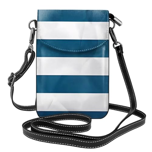 YYHWHJDE Griechische Flagge Bild Damen Handy mit Leder Vorhaut Crossbody Flip Cover Kleiner Verstellbarer Schultergurt von YYHWHJDE