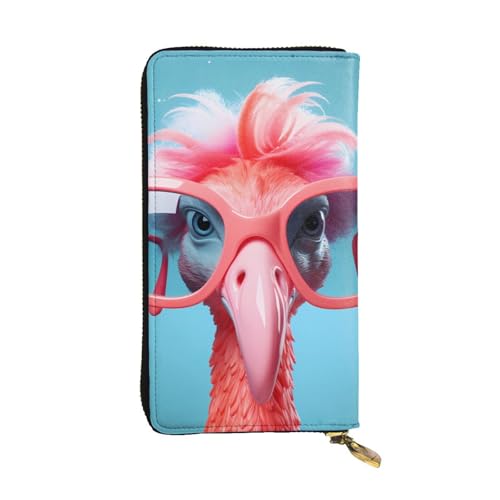 YYHWHJDE Hello Glasses Clutch aus Leder mit Flamingo-Druck, lang, entworfen für modische Mädchen und Frauen, stilvoll und personalisiert, 19 x 10,5 cm, Schwarz, Einheitsgröße, Schwarz , Einheitsgröße YYHWHJDE Hello Glasses Clutch aus Leder mit Flamingo-Druck, lang, entworfen für modische Mädchen und Frauen, stilvoll und personalisiert, 19 x 10,5 cm, Schwarz, Einheitsgröße, Schwarz , Einheitsgröße von YYHWHJDE