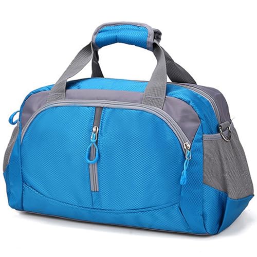YYKSYDPT Handgepäck 40x20x25, Herren und Damen von Klein Leicht Reisetasche Handgepäck Tasche für Flugzeug Wasserdicht Schwimmtasche Sporttasche Weekender 20L (Blau) von YYKSYDPT