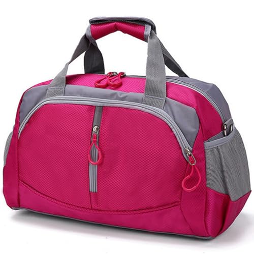 YYKSYDPT Handgepäck 40x20x25, Herren und Damen von Klein Leicht Reisetasche Handgepäck Tasche für Flugzeug Wasserdicht Schwimmtasche Sporttasche Weekender 20L (Rosenrot) von YYKSYDPT