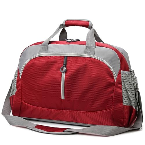 YYKSYDPT Handgepäck 40x20x25, Herren und Damen von Klein Leicht Reisetasche Handgepäck Tasche für Flugzeug Wasserdicht Schwimmtasche Sporttasche Weekender 20L (Rotwein) von YYKSYDPT