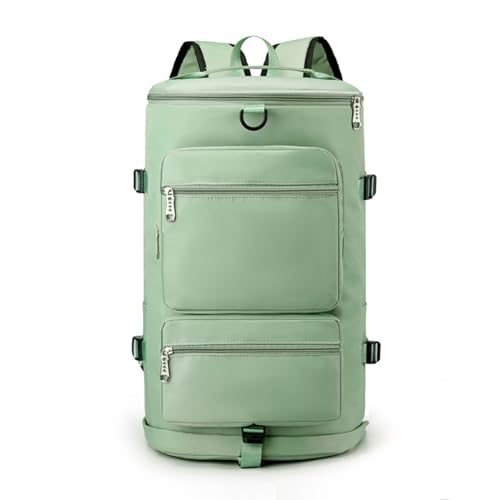 YYKSYDPT Turnbeutel, Sporttasche mit großer Kapazität mit Schuhfach und nasser Tasche, Uni Wochenendtasche mit versteckten Schultergurten, grün, Mode YYKSYDPT Turnbeutel, Sporttasche mit großer Kapazität mit Schuhfach und nasser Tasche, Uni Wochenendtasche mit versteckten Schultergurten, grün, Mode von YYKSYDPT