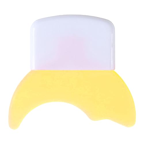 Smear Shield Mascara, Wimpern-Make-up-Auxiliary Smoothing Shield Silikon-Doppelbogen für den Reisegebrauch (Gelb) von YYQTGG