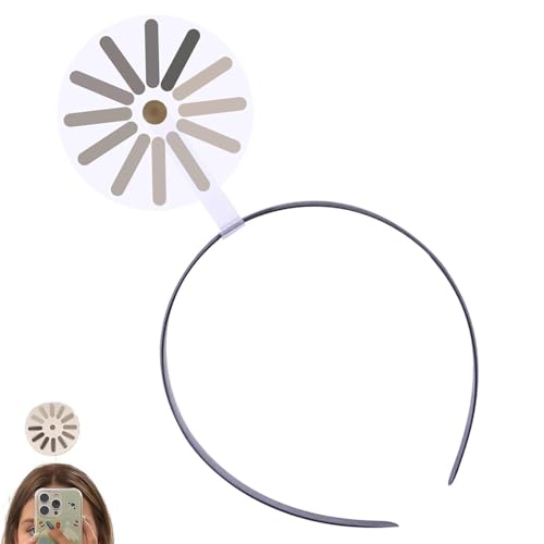 Creative Headband Hairpin,Rotating “Loading…” Digital Icon Clip on Face/Headband, Humorous Tech-Inspired Accessories for Parties, Students & Programmers (B, Einheitsgrösse) von YZBBSH