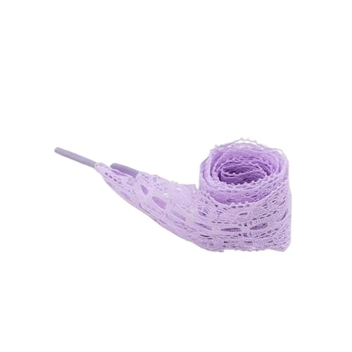 YZDKR Ausgefallene Schnürsenkel for Damen, 3 cm breit, flache, Canvas-Turnschuhe, Outdoor-Freizeitschuhe für Schuhe aller Altersgruppen(Purple,100cm) von YZDKR