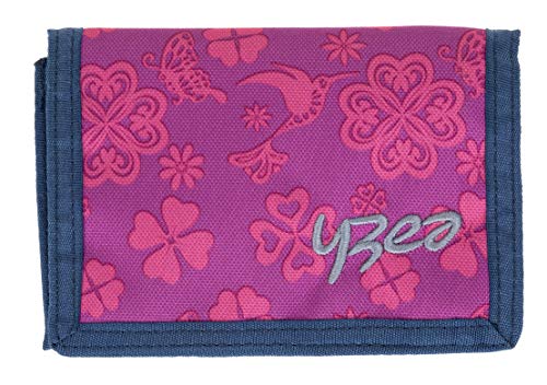 Yzea Geldbörse Kinder Jungen Mädchen Wallet Börse Portemonnaie Geldbeutel Etui Stoff + Schlüßeletui (Clover) von Bhgytec