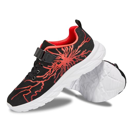 YZMML Kinder Sportschuhe drauBenlaufschuhe Schuhe Jungen mit Klettverschluss sneakerschulsport Schuhe 28-39 EU von YZMML