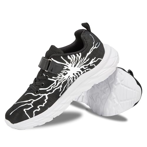 YZMML Kinder Sportschuhe drauBenlaufschuhe Schuhe Jungen mit Klettverschluss sneakerschulsport Schuhe 28-39 EU von YZMML