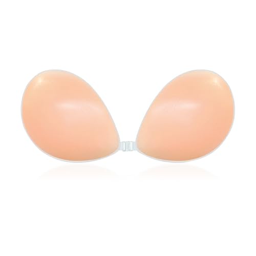 YZROHYI Klebe BH Silikon Push Up,Selbstklebender BH Unsichtbar,BHS Cups Zum Kleben,Adhesive Bra Push Up,Invisible Bar Wiederverwendbare,Sticky Bras,Trägerloser BHS Hochzeit für Abendkleid von YZROHYI
