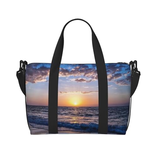 Blue Sea Handreisetasche - Leichter und vielseitiger Reisebegleiter mit geräumigem Design, Mehrzwecktasche, Gepäcktasche, Strandtasche, Turnbeutel, Sporttasche, Schwarz , Einheitsgröße, Handgepäck Blue Sea Handreisetasche - Leichter und vielseitiger Reisebegleiter mit geräumigem Design, Mehrzwecktasche, Gepäcktasche, Strandtasche, Turnbeutel, Sporttasche, Schwarz , Einheitsgröße, Handgepäck von YZWXYYCWM
